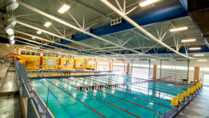 Jones Center for Families Case Study, photograph of pool from above